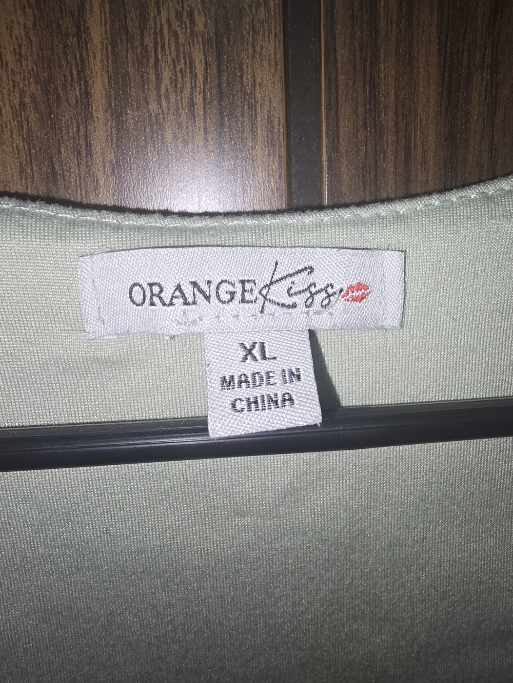 Orange Kiss Women's Light Sage Blouse - XL